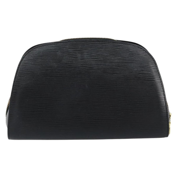 LOUIS VUITTON Epi Dauphine GM Cosmetic Pouch Black M48432 LV Auth th6458