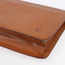 LOUIS VUITTON Epi Pochette Homme Bag Brown Zipangu Gold M52528 LV Auth th6459-7