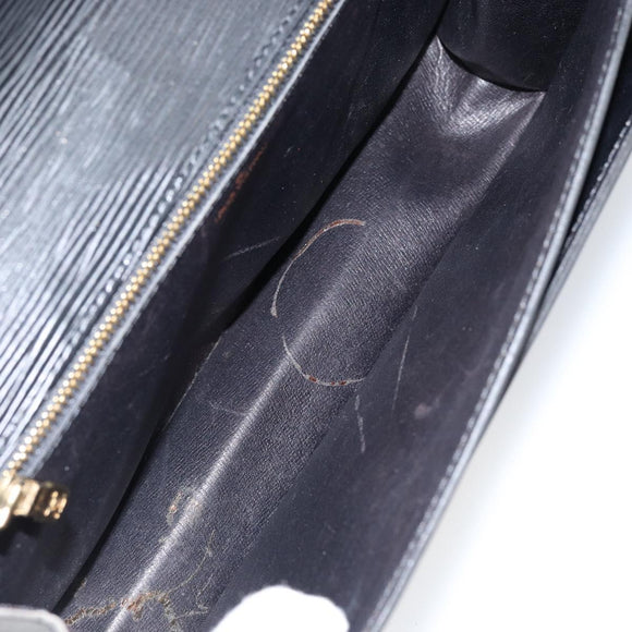LOUIS VUITTON Epi Serie Dragonne Clutch Bag Black Noir M52612 LV Auth th6460