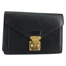 LOUIS VUITTON Epi Serie Dragonne Clutch Bag Black Noir M52612 LV Auth th6460-1