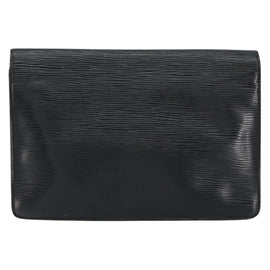 LOUIS VUITTON Epi Serie Dragonne Clutch Bag Black Noir M52612 LV Auth th6460 - 0