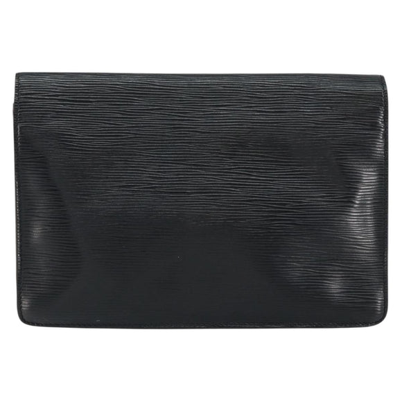LOUIS VUITTON Epi Serie Dragonne Clutch Bag Black Noir M52612 LV Auth th6460