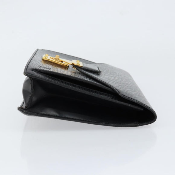LOUIS VUITTON Epi Serie Dragonne Clutch Bag Black Noir M52612 LV Auth th6460