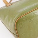 LOUIS VUITTON Monogram Vernis Houston Hand Bag Baby Blue M91005 LV Auth th6461-13