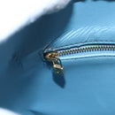 LOUIS VUITTON Monogram Vernis Houston Hand Bag Baby Blue M91005 LV Auth th6461-16