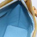 LOUIS VUITTON Monogram Vernis Houston Hand Bag Baby Blue M91005 LV Auth th6461-18