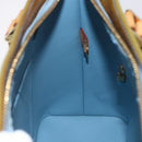 LOUIS VUITTON Monogram Vernis Houston Hand Bag Baby Blue M91005 LV Auth th6461-19