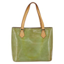 LOUIS VUITTON Monogram Vernis Houston Hand Bag Baby Blue M91005 LV Auth th6461-3