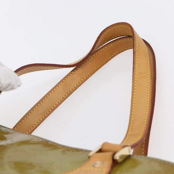 LOUIS VUITTON Monogram Vernis Houston Hand Bag Baby Blue M91005 LV Auth th6461