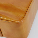 LOUIS VUITTON Monogram Vernis Columbus Tote Bag Beige M91023 LV Auth th6462-10