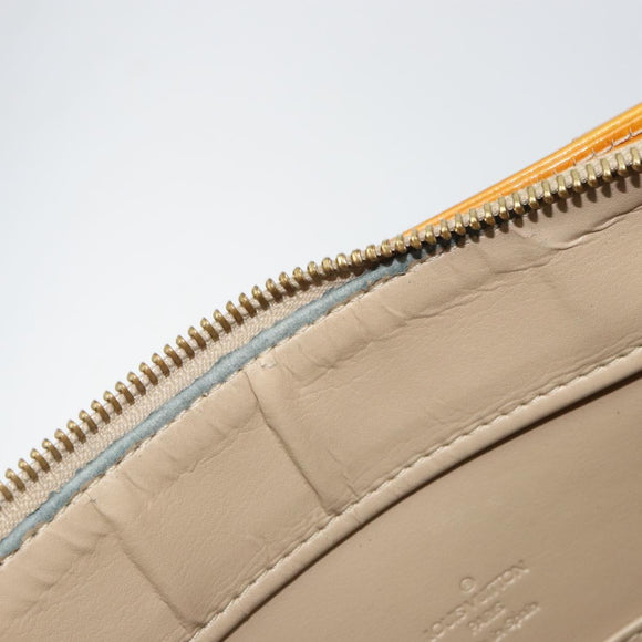 LOUIS VUITTON Monogram Vernis Columbus Tote Bag Beige M91023 LV Auth th6462