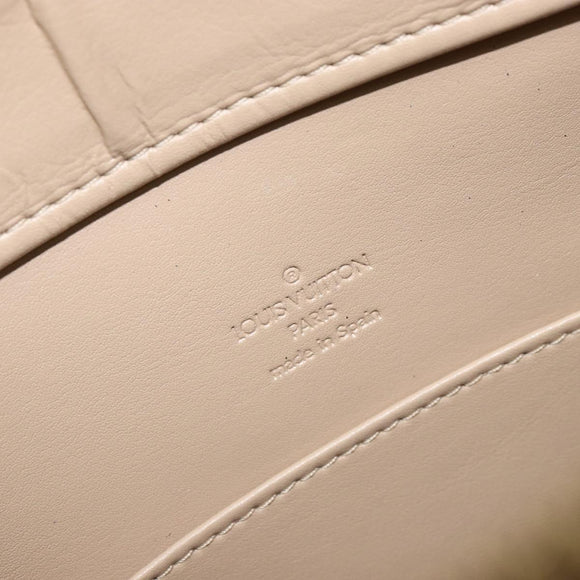 LOUIS VUITTON Monogram Vernis Columbus Tote Bag Beige M91023 LV Auth th6462