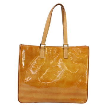 LOUIS VUITTON Monogram Vernis Columbus Tote Bag Beige M91023 LV Auth th6462 - 0