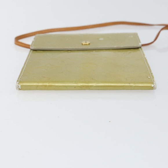 LOUIS VUITTON Monogram Vernis Kenmare Shoulder Bag Gris M91060 LV Auth th6464