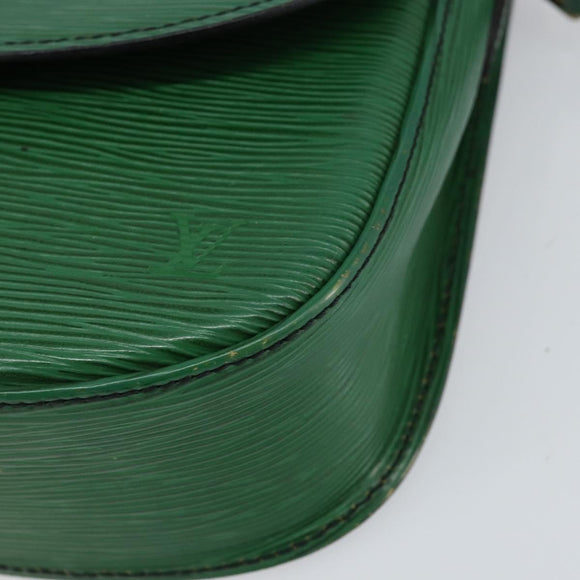 LOUIS VUITTON Epi Saint Cloud GM Shoulder Bag Green M52194 LV Auth th6465