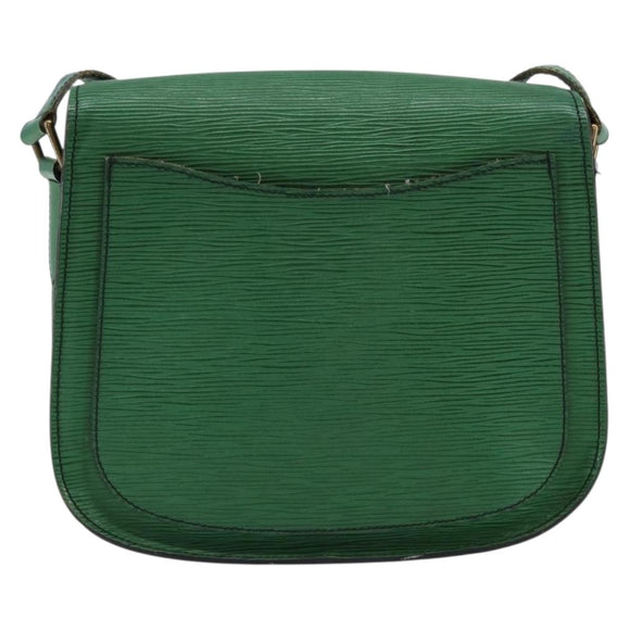LOUIS VUITTON Epi Saint Cloud GM Shoulder Bag Green M52194 LV Auth th6465
