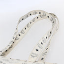 MCM Logogram Vicetos Shoulder Bag PVC Leather White Gold Auth th6467-14