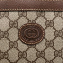 GUCCI GG Supreme Web Sherry Line Tote Bag PVC Beige Gold 002 39 0163 Auth th6468-14