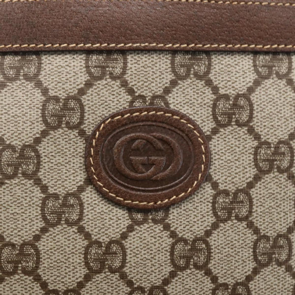 GUCCI GG Supreme Web Sherry Line Tote Bag PVC Beige Gold 002 39 0163 Auth th6468