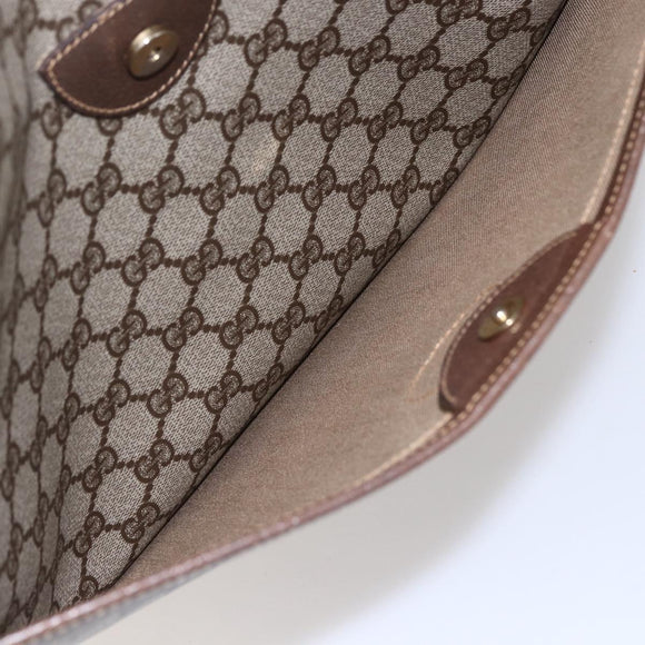 GUCCI GG Supreme Web Sherry Line Tote Bag PVC Beige Gold 002 39 0163 Auth th6468