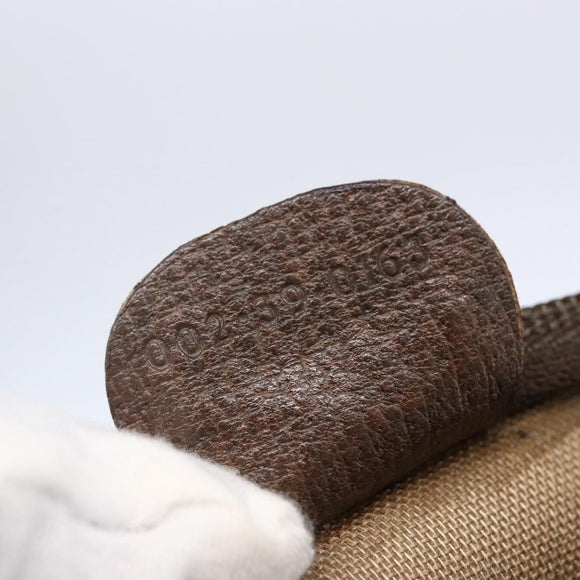 GUCCI GG Supreme Web Sherry Line Tote Bag PVC Beige Gold 002 39 0163 Auth th6468