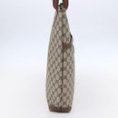 GUCCI GG Supreme Web Sherry Line Tote Bag PVC Beige Gold 002 39 0163 Auth th6468-4