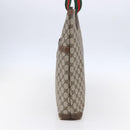 GUCCI GG Supreme Web Sherry Line Tote Bag PVC Beige Gold 002 39 0163 Auth th6468-5