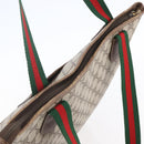 GUCCI GG Supreme Web Sherry Line Tote Bag PVC Beige Gold 002 39 0163 Auth th6468-6