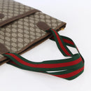 GUCCI GG Supreme Web Sherry Line Tote Bag PVC Beige Gold 002 39 0163 Auth th6468-7