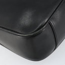 GUCCI Bamboo Hand Bag Leather 2way Black Gold 001 2113 1638 Auth th6469-15