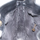 GUCCI Bamboo Hand Bag Leather 2way Black Gold 001 2113 1638 Auth th6469-19