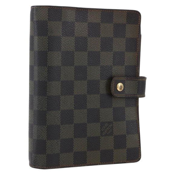 LOUIS VUITTON Damier Ebene Agenda MM Day Planner Cover R20240 LV Auth th6470