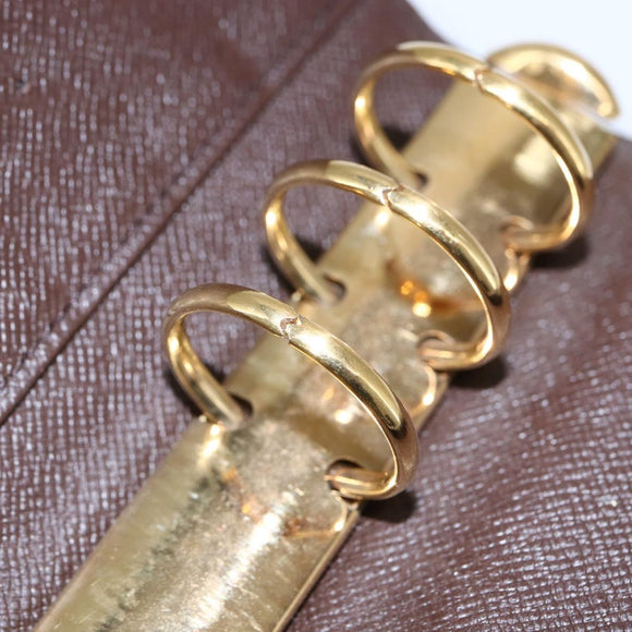 LOUIS VUITTON Damier Ebene Agenda MM Day Planner Cover R20240 LV Auth th6470