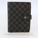 LOUIS VUITTON Damier Ebene Agenda MM Day Planner Cover R20240 LV Auth th6470-22