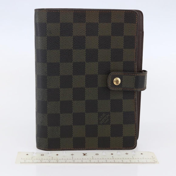 LOUIS VUITTON Damier Ebene Agenda MM Day Planner Cover R20240 LV Auth th6470