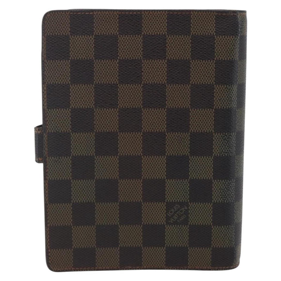 LOUIS VUITTON Damier Ebene Agenda MM Day Planner Cover R20240 LV Auth th6470