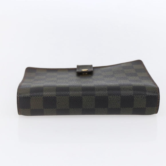 LOUIS VUITTON Damier Ebene Agenda MM Day Planner Cover R20240 LV Auth th6470