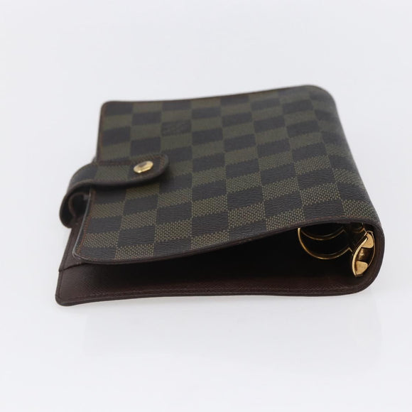 LOUIS VUITTON Damier Ebene Agenda MM Day Planner Cover R20240 LV Auth th6470