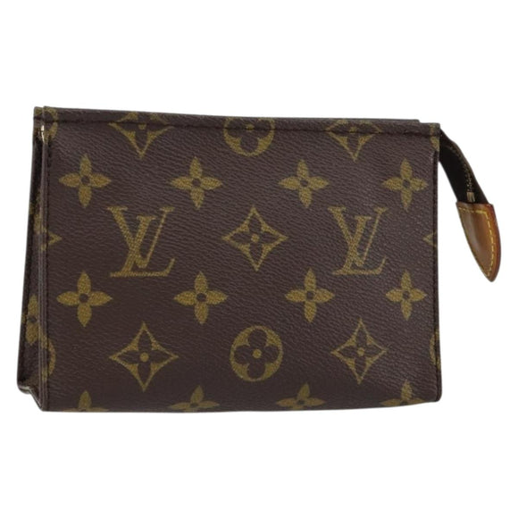 LOUIS VUITTON Monogram Poche Toilette 15 Pouch M47546 LV Auth th6472