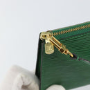 LOUIS VUITTON Epi Pochette Accessoires Accessory Pouch Green M52984 Auth th6474-15