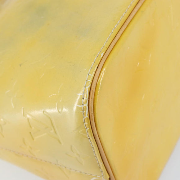 LOUIS VUITTON Monogram Vernis Houston Hand Bag Gris M91053 LV Auth th6475