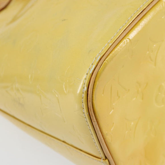 LOUIS VUITTON Monogram Vernis Houston Hand Bag Gris M91053 LV Auth th6475