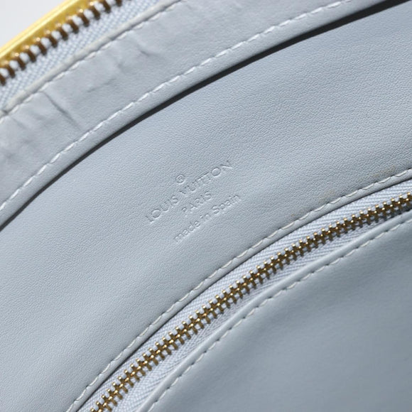 LOUIS VUITTON Monogram Vernis Houston Hand Bag Gris M91053 LV Auth th6475