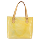 LOUIS VUITTON Monogram Vernis Houston Hand Bag Gris M91053 LV Auth th6475-13