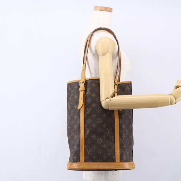 LOUIS VUITTON Monogram Bucket GM Shoulder Bag M42236 LV Auth th6478