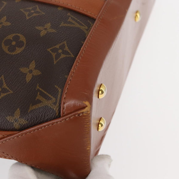 LOUIS VUITTON Monogram Sac Weekend PM Hand Bag M42425 LV Auth th6485