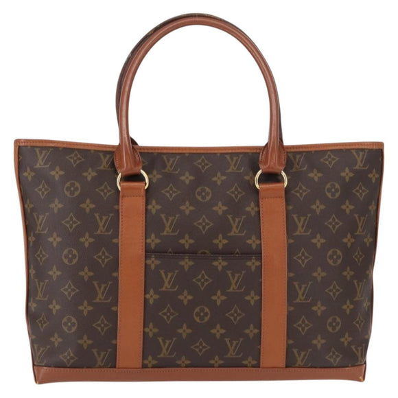 LOUIS VUITTON Monogram Sac Weekend PM Hand Bag M42425 LV Auth th6485