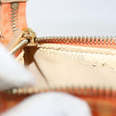 FENDI Zucchino Canvas Accessory Pouch Coated Canvas Orange Auth th6488-21