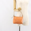 FENDI Zucchino Canvas Accessory Pouch Coated Canvas Orange Auth th6488-22