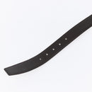 CELINE Horse Carriage Belt Leather 38.6"" Black Auth th6491-10